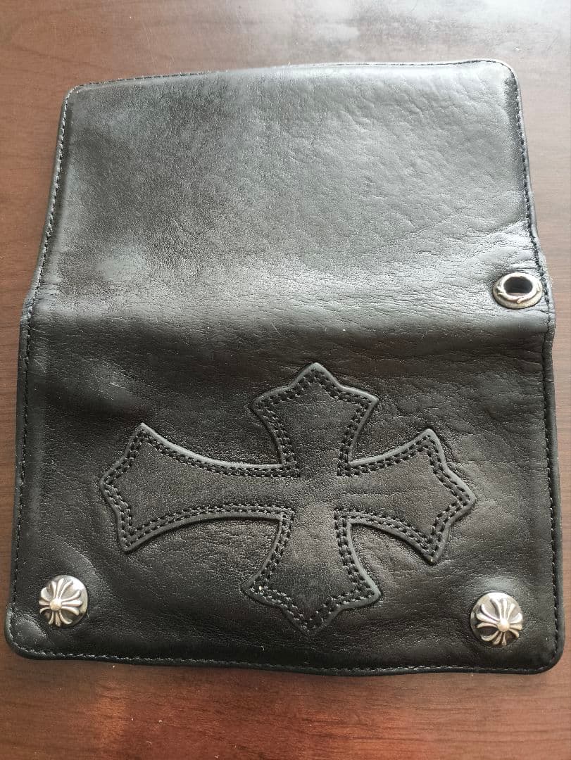 CHROME HEARTS クロムハーツ 1ジップ クロスボタン ウォレット