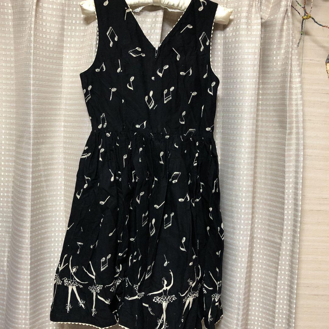 留奈さま専用の希少バレエ柄　エミリーテンプル　ジャンバースカート