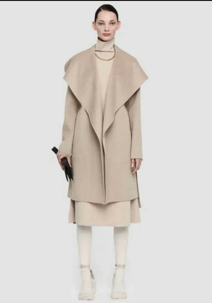 【新品タグ付】JOSEPH♥ダブルフェイスカシミヤラップコート38ネイビー18万