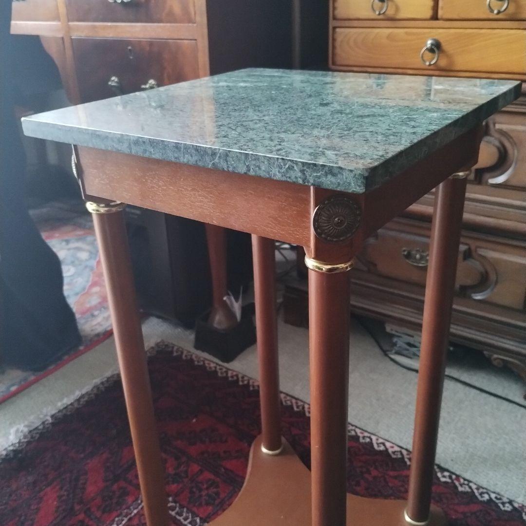 ゆ*う様 アンティーク調　サイドテーブル　大理石天板　コンソールテーブル　飾り台