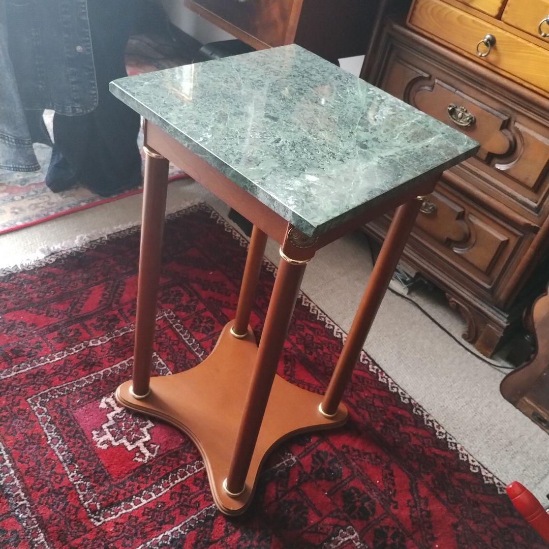 ゆ*う様 アンティーク調　サイドテーブル　大理石天板　コンソールテーブル　飾り台