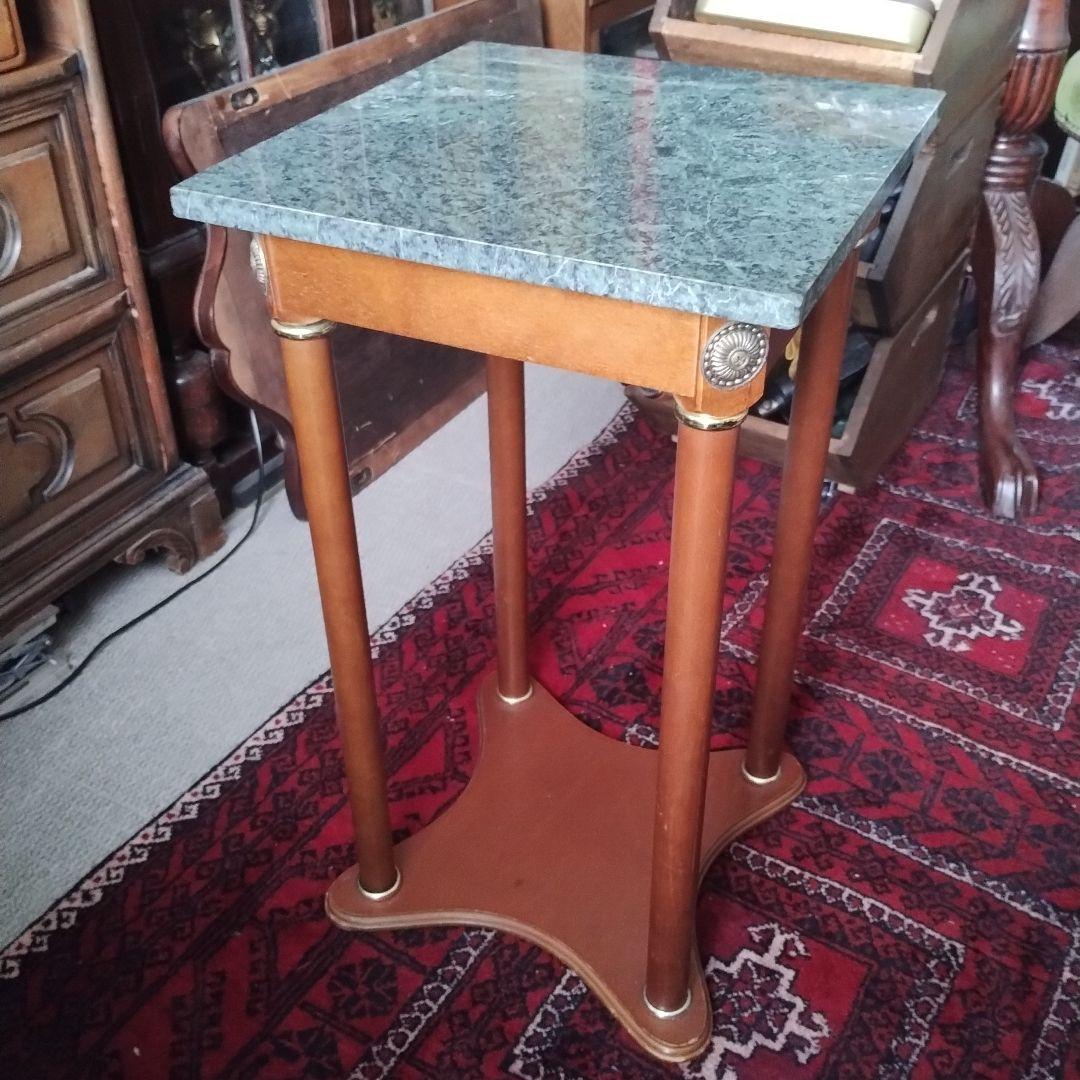 ゆ*う様 アンティーク調　サイドテーブル　大理石天板　コンソールテーブル　飾り台