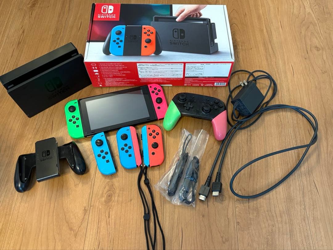 Nintendo Switch 本体 ネオンブルー&ネオンレッド　おまけ付き