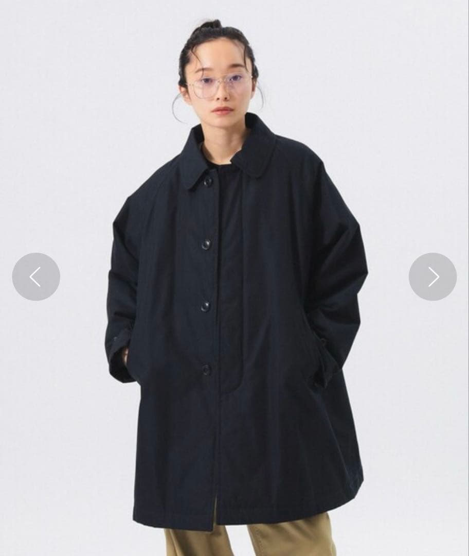 【3連休限定価格】BEAMSBOY ステンカラーコート　ネイビー