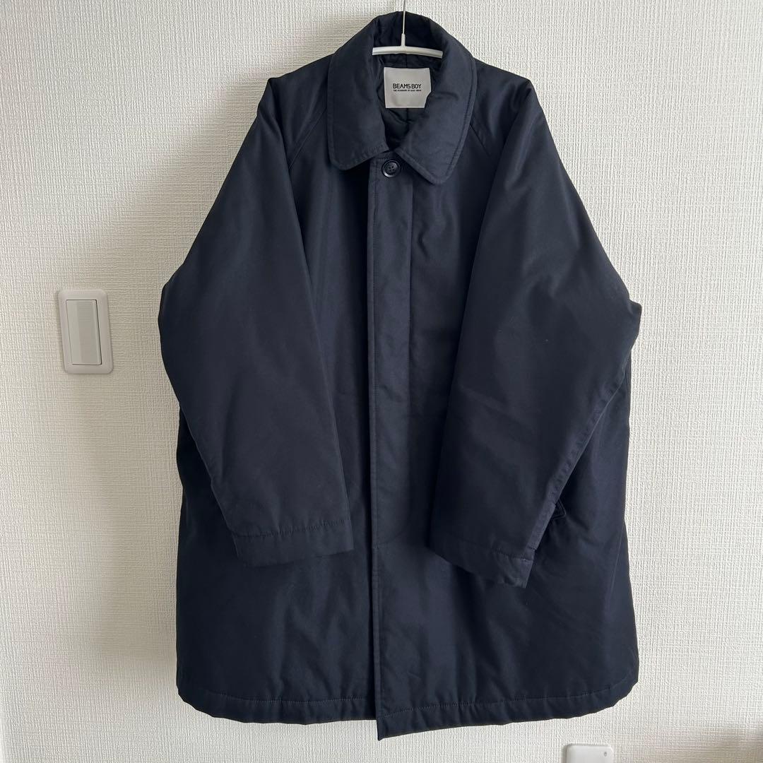 【3連休限定価格】BEAMSBOY ステンカラーコート　ネイビー
