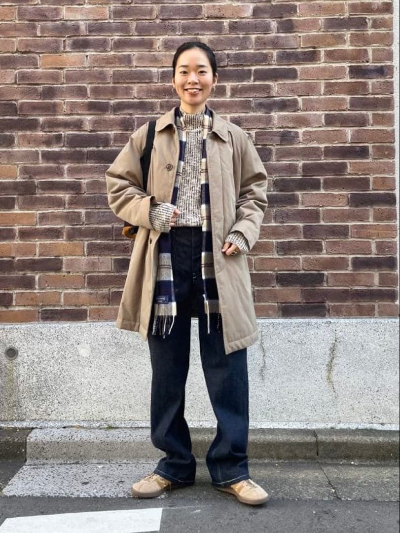 【3連休限定価格】BEAMSBOY ステンカラーコート　ネイビー