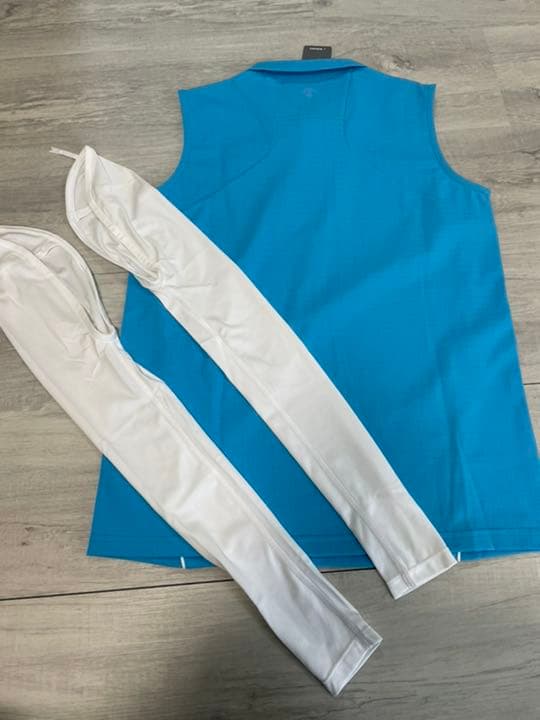 Lサイズ　白　青SRIXON スリクソン　レディース 半袖シャツ  ゴルフウェア