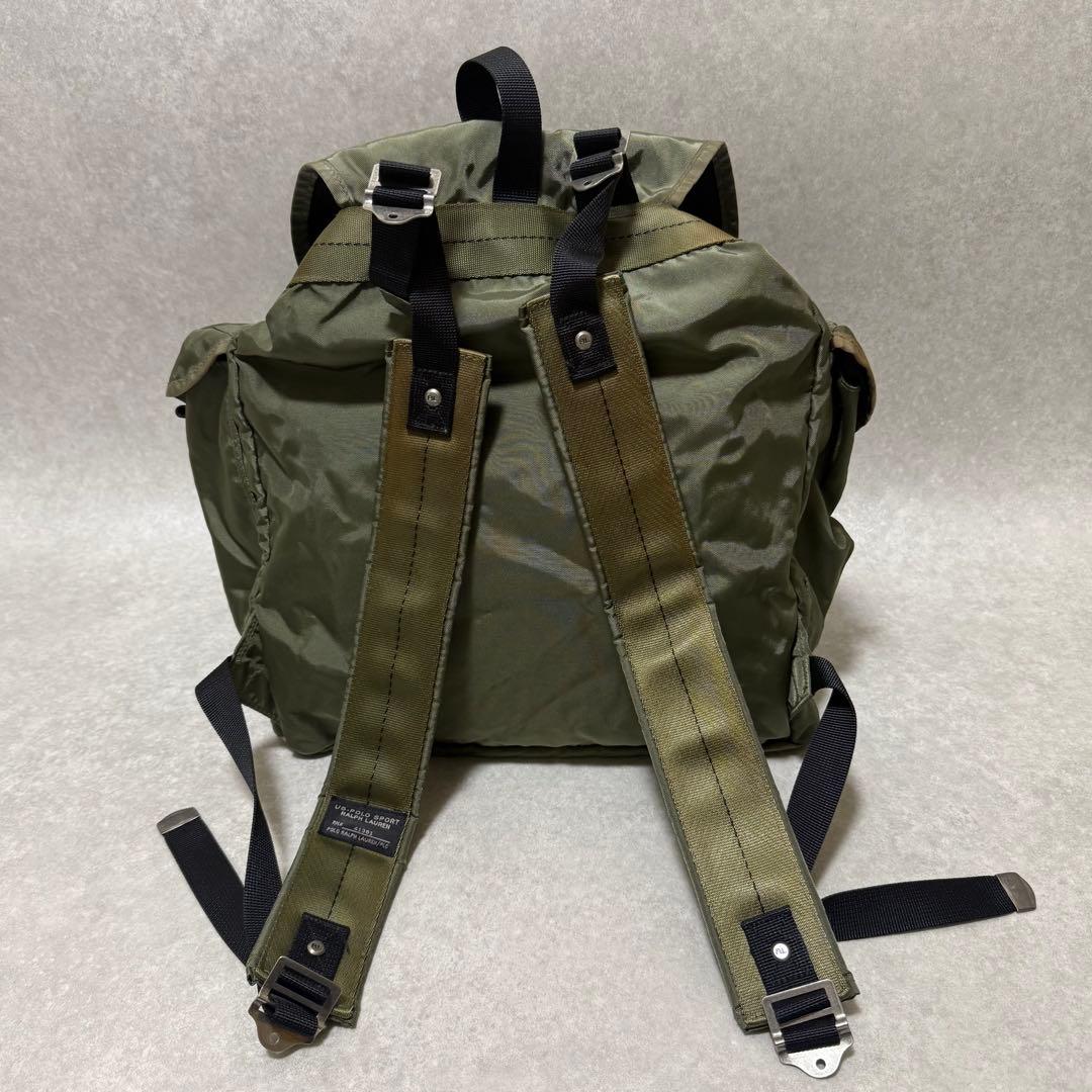 【ポロスポーツ】希少　90s ミリタリーバックパック　アリスパック　カーキ