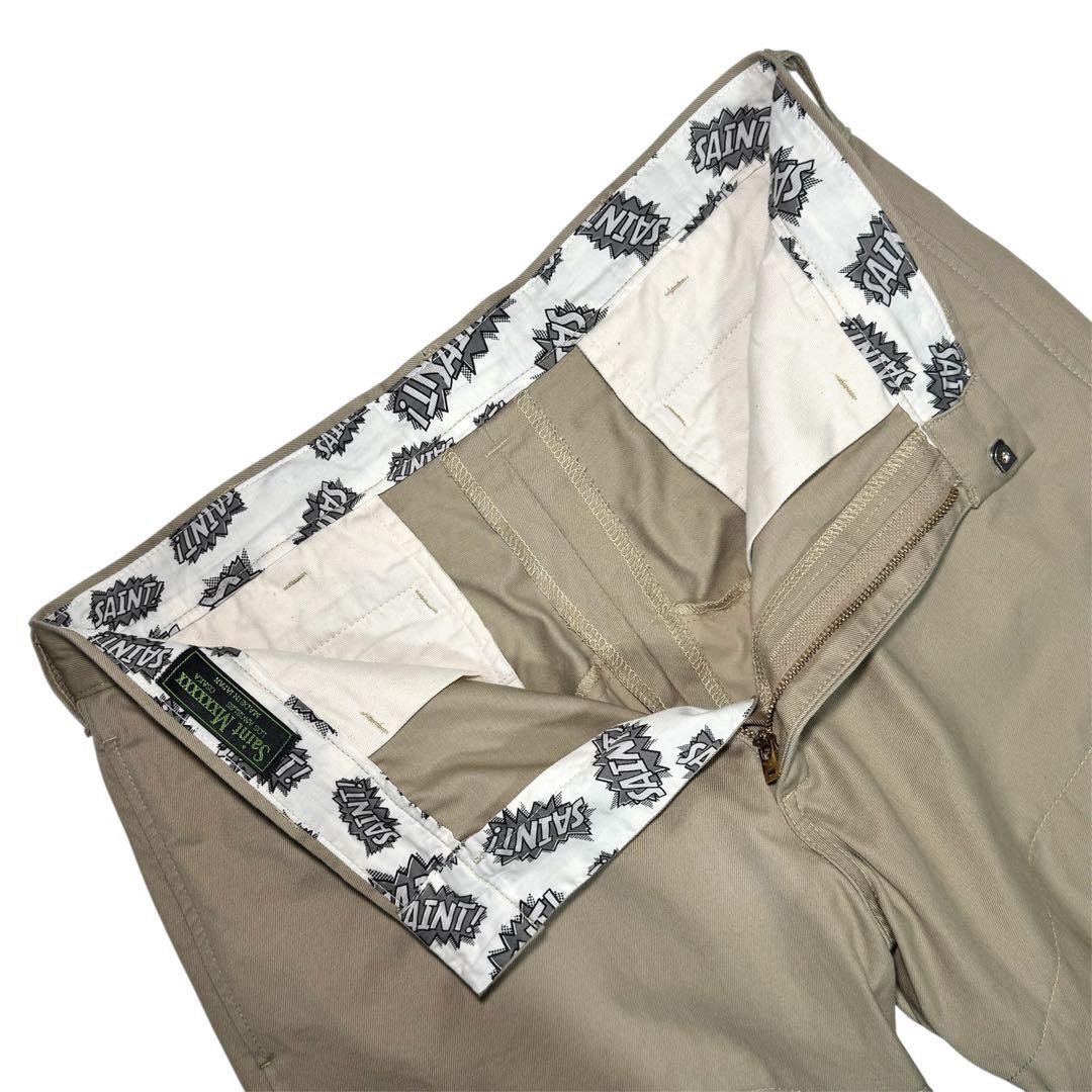 yk セント マイケル ワイドパンツ チノ L