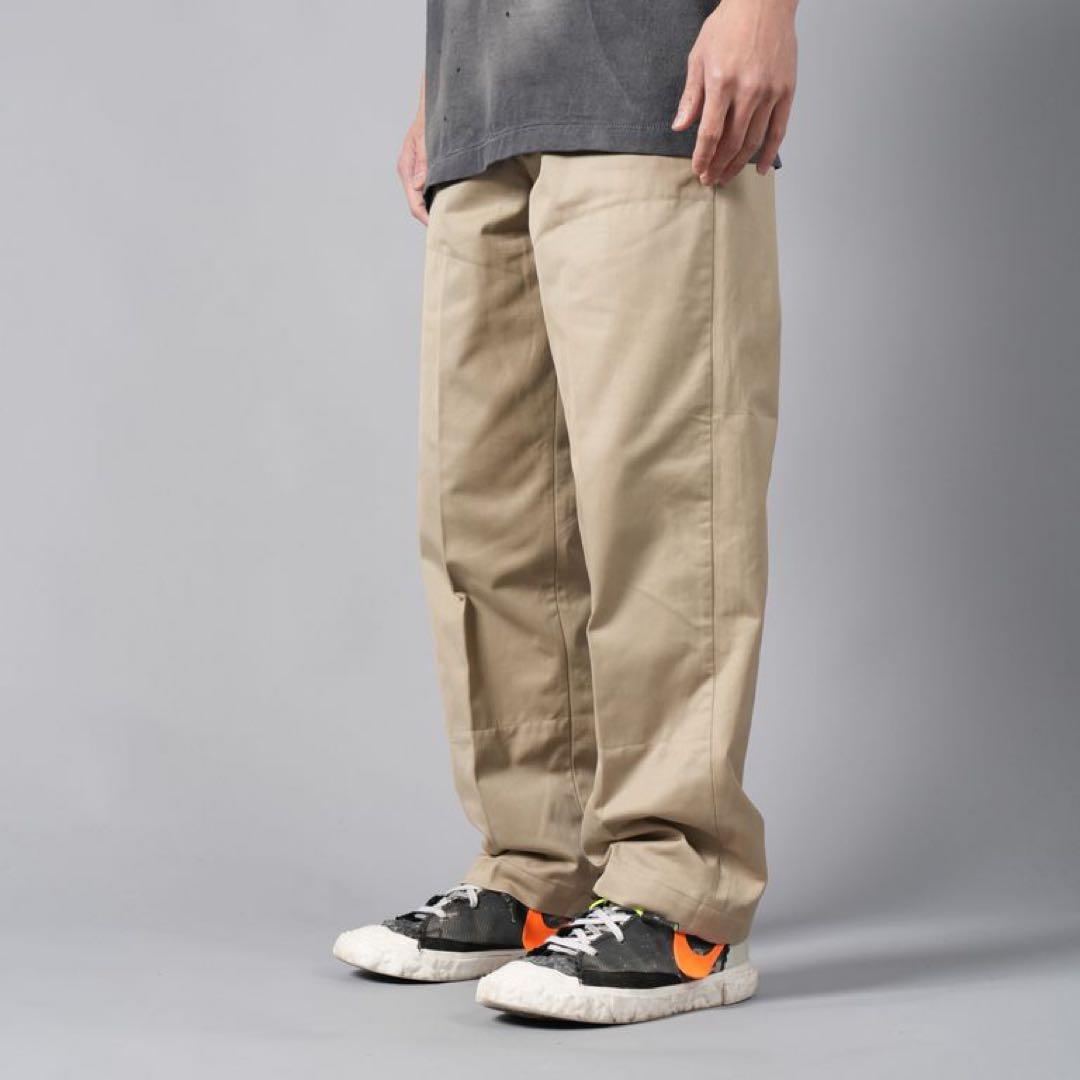 yk セント マイケル ワイドパンツ チノ L