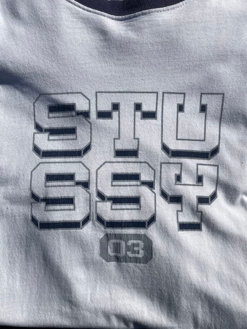 00s OLD STUSSY ロンT 2003年製USA製 XL 紺タグ