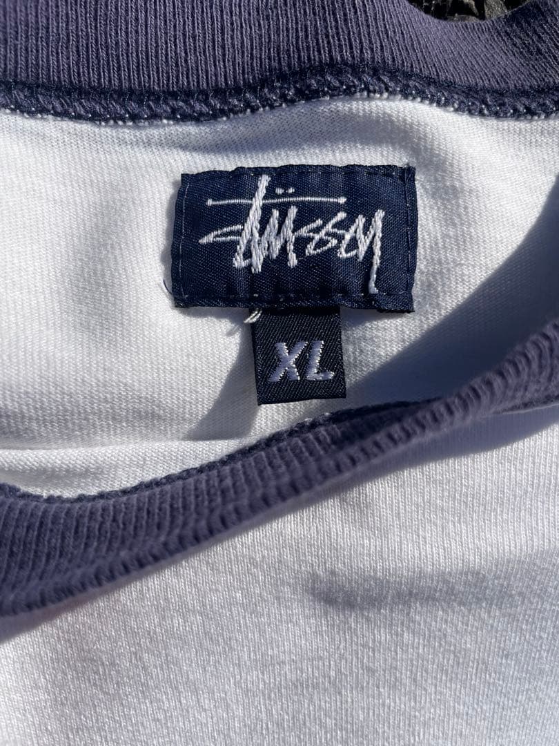 00s OLD STUSSY ロンT 2003年製USA製 XL 紺タグ