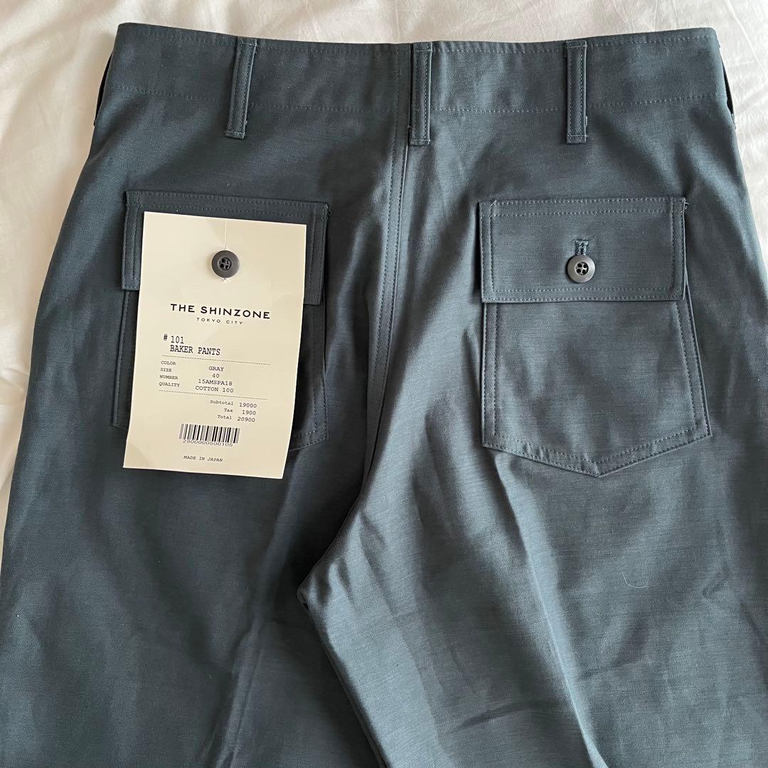 新品タグ付✳︎THE SHINZONE ベイカーパンツ　別注グレー　40(XL)