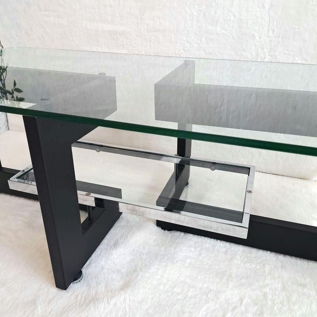 IDC大塚家具 アルテジャパン センターテーブル ローテーブルYGブラックレーム