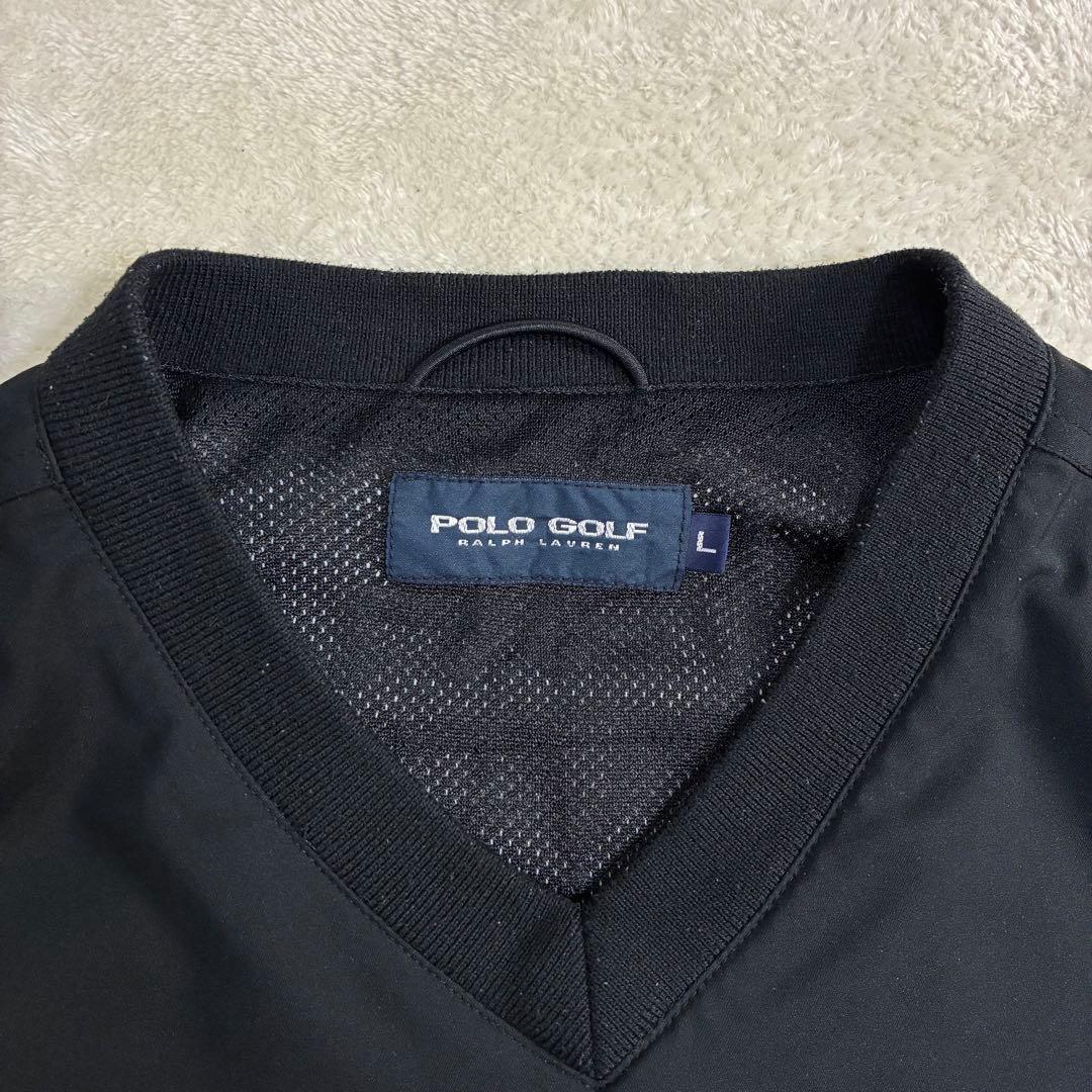 【美品】90s POLO GOLF Vネック ウォームアッププルオーバー L