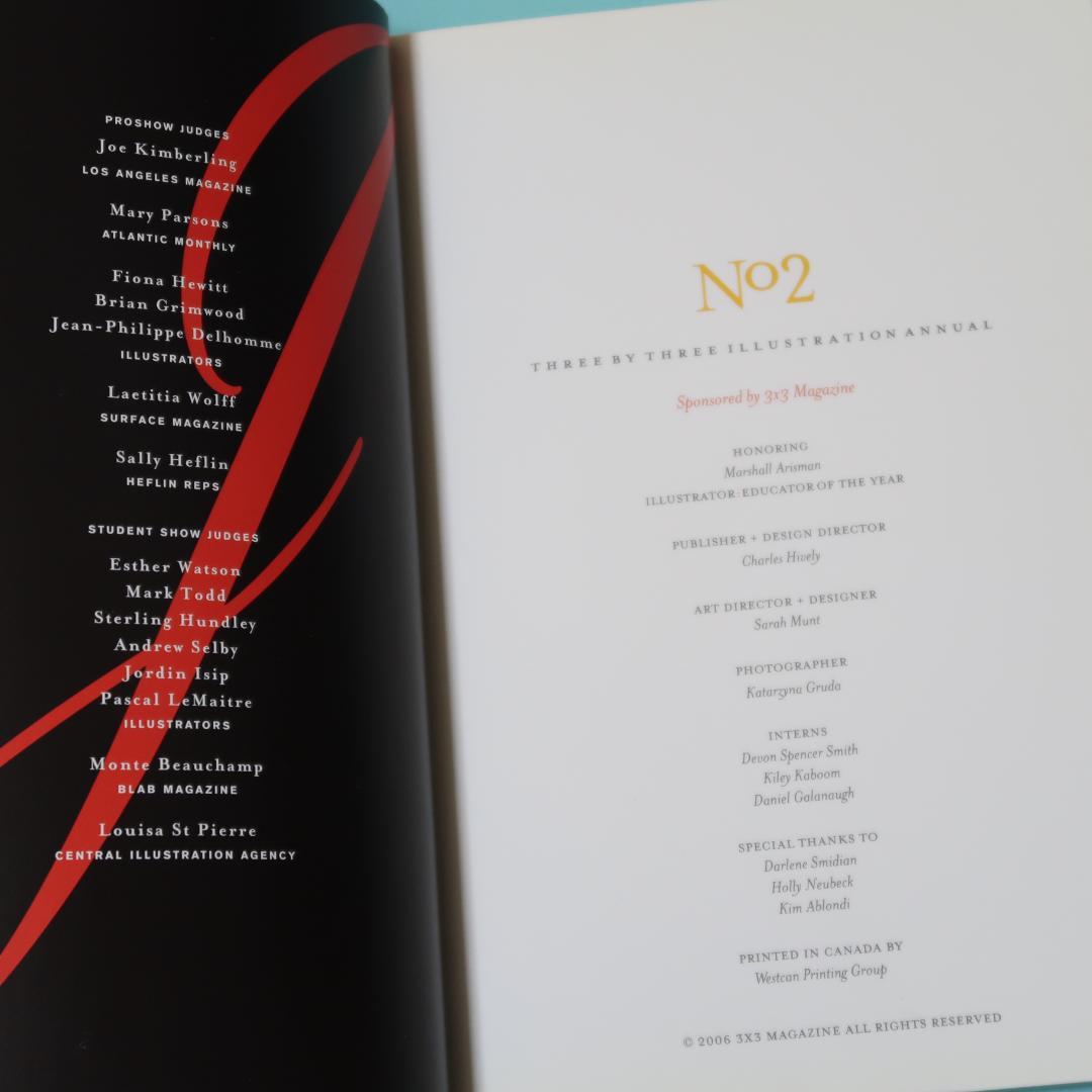 セール！　洋書　Three by Three Illustrati… アート集