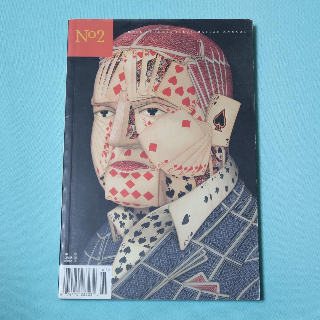 セール！　洋書　Three by Three Illustrati… アート集