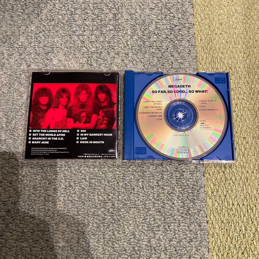 国内初回特典有盤含むMEGADETH国内帯付 CD ９枚セット