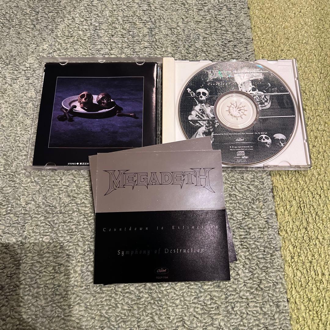 国内初回特典有盤含むMEGADETH国内帯付 CD ９枚セット