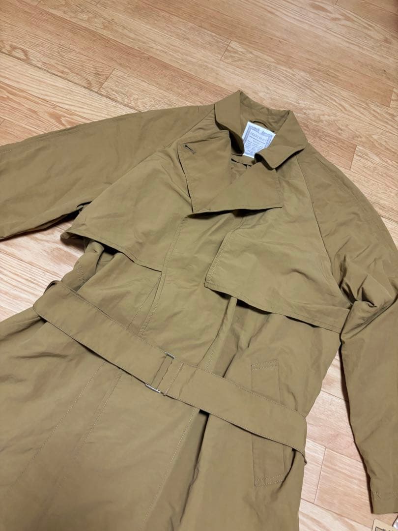 新品タグ付き　beardsley ラフトレンチコート　ナイロン