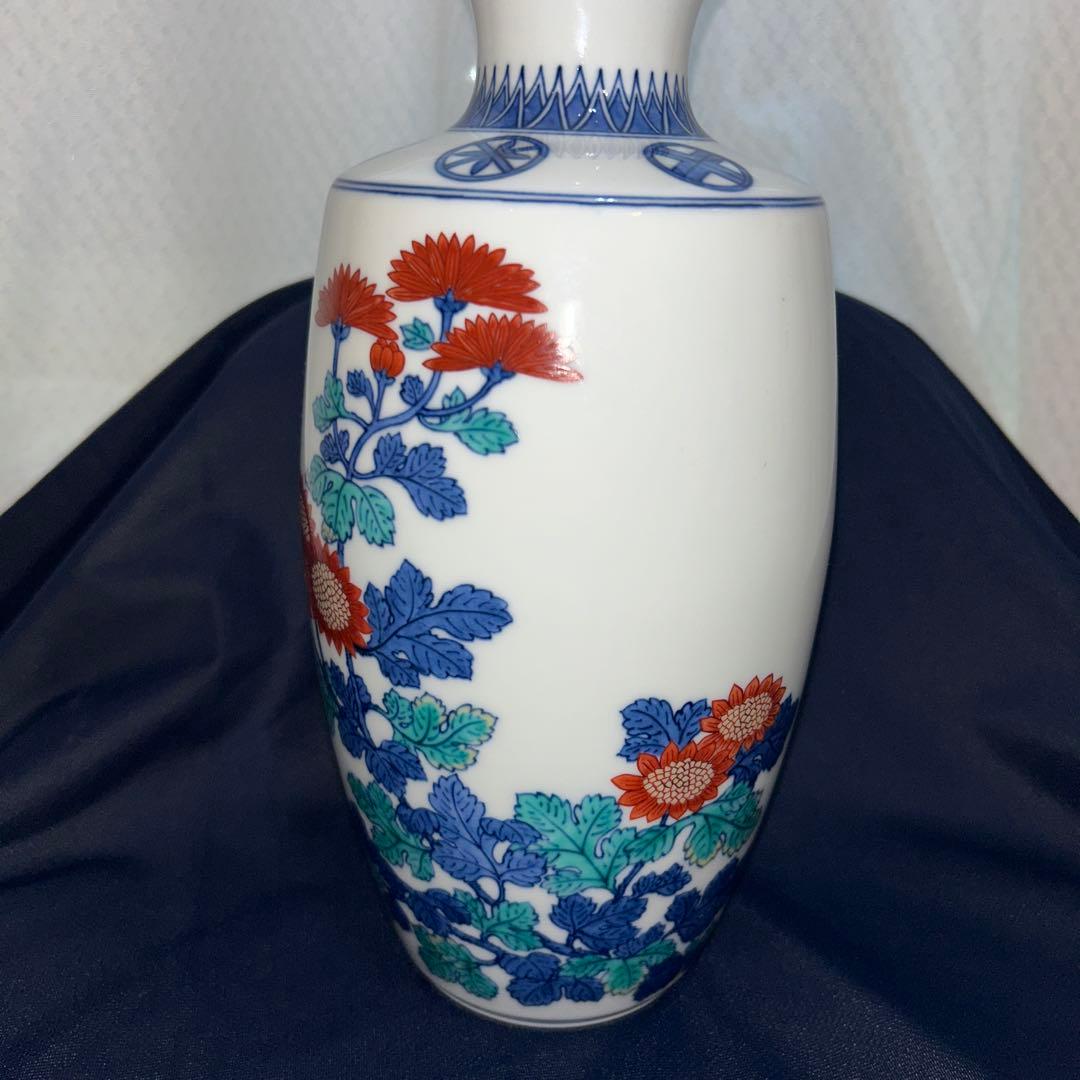 ◉本日限定◉今泉今右衛門　菊絵　花瓶　高さ28cm