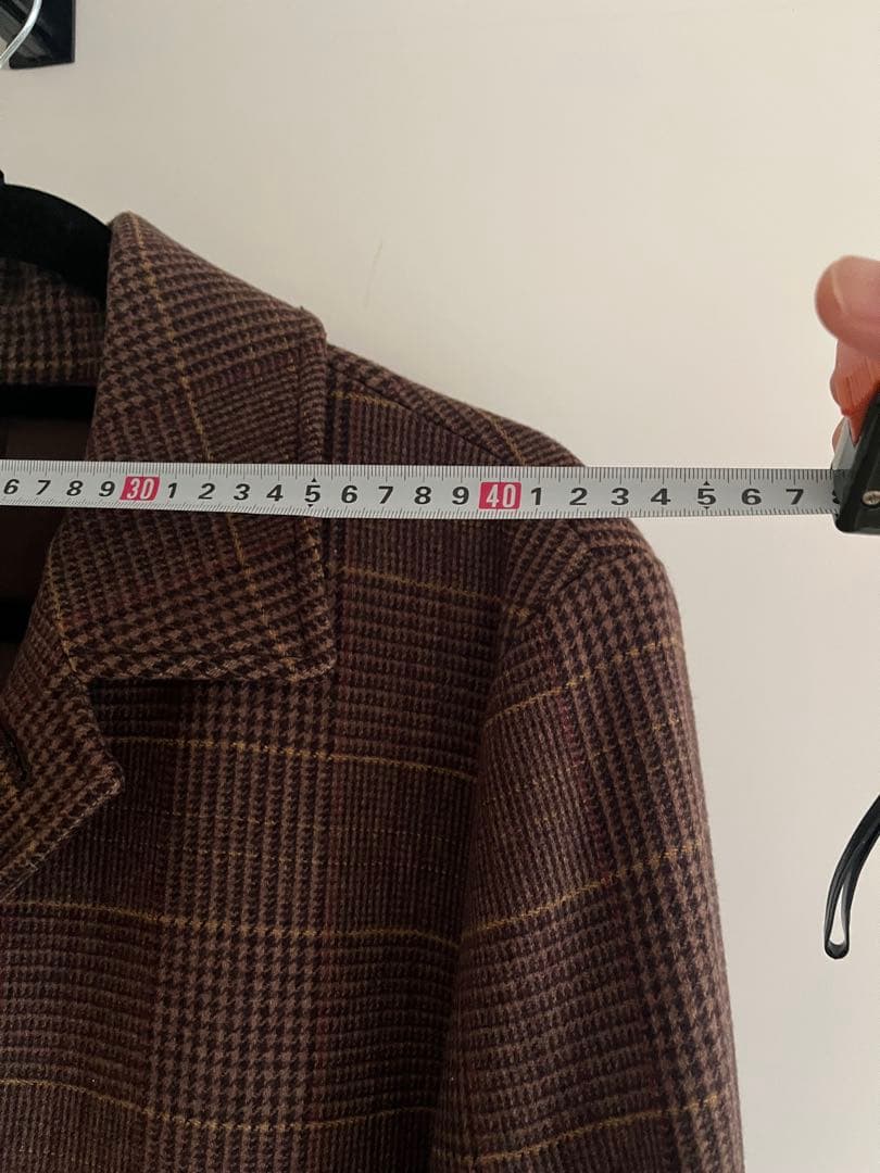 ジャーナルスタンダード/ブラウン系チェック チェスターコート