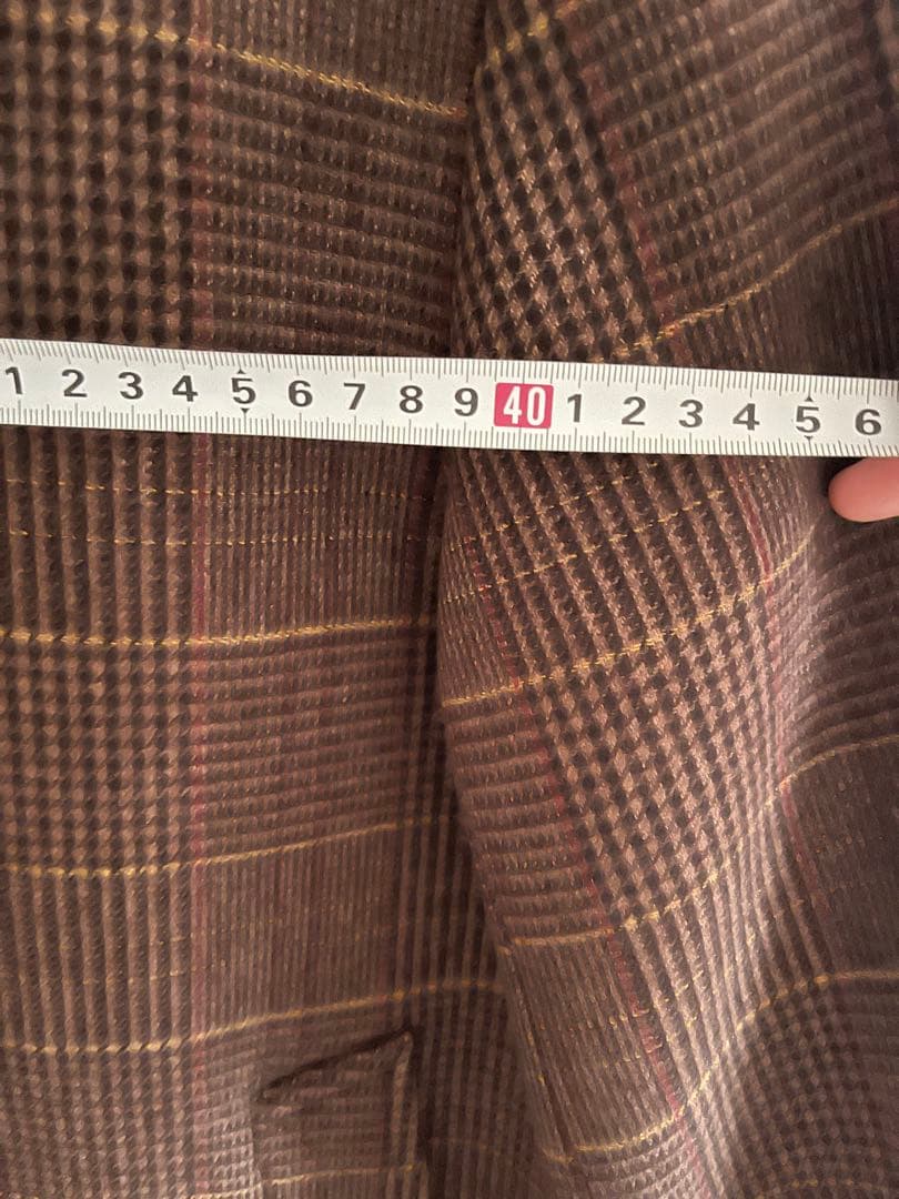 ジャーナルスタンダード/ブラウン系チェック チェスターコート