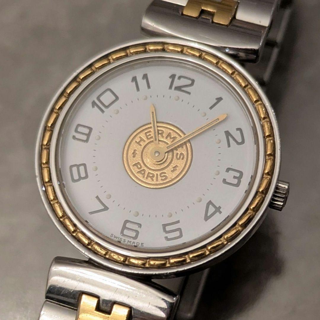 ミ*ラ様 コンビブレスクォーツ腕時計（電池新品・専門店クリーニング済）