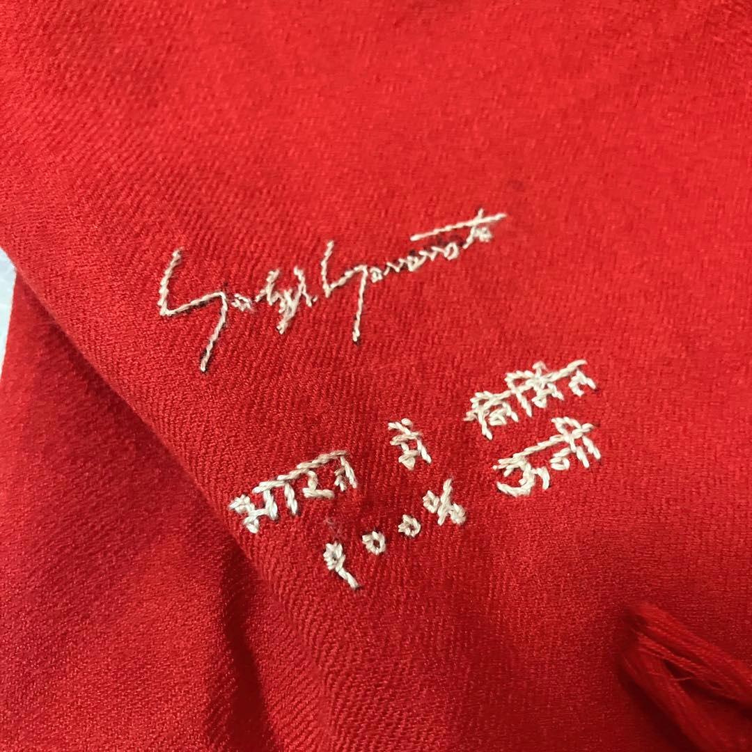 【使用感少】yohji yamamoto POUR HOMMEヒンドゥーマフラー