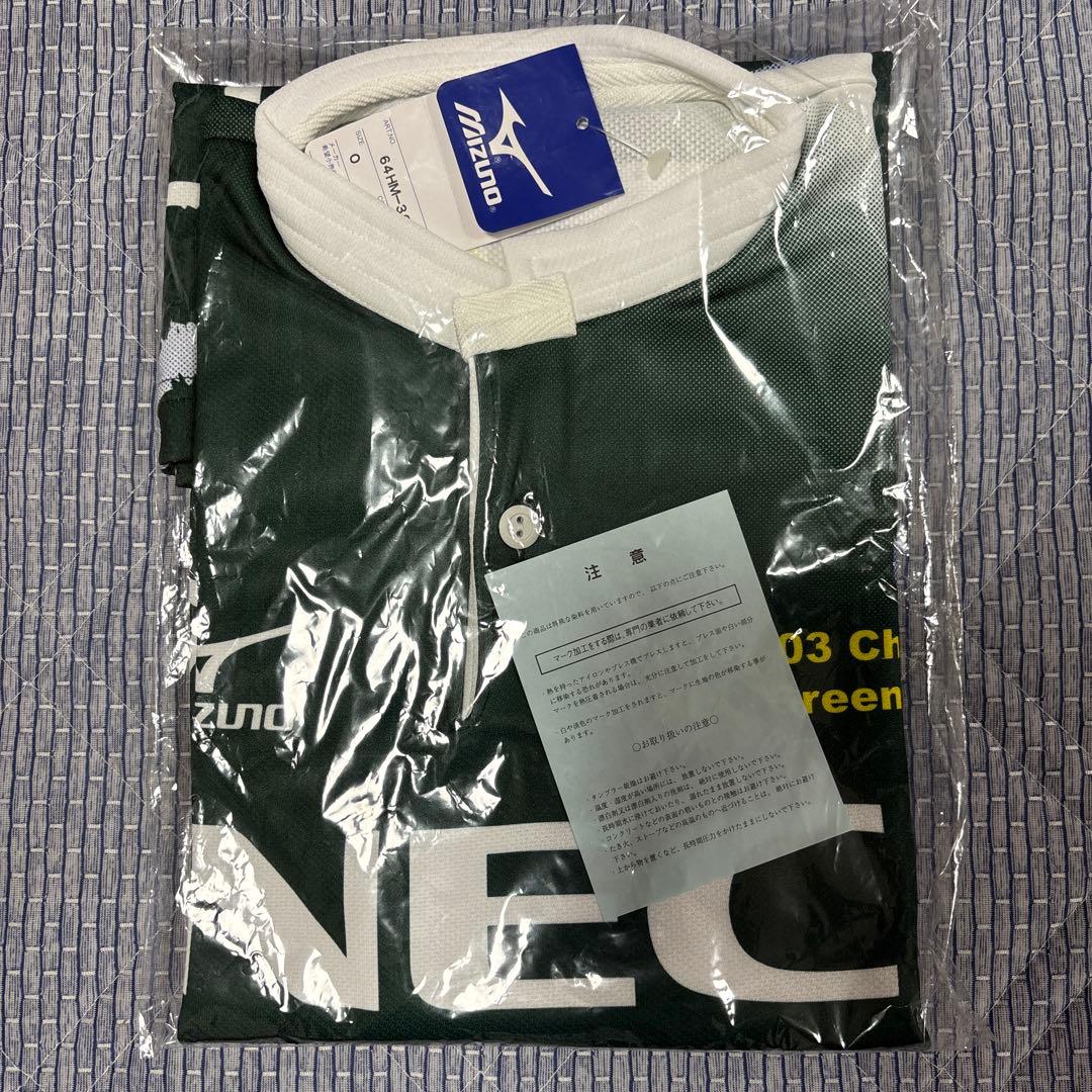 【未開封】Mizuno NEC Green Rocketsラガーシャツ Oサイズ