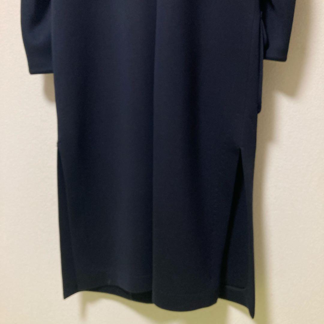 エンフォルド フーデット ボンディングコート 36サイズ ネイビー