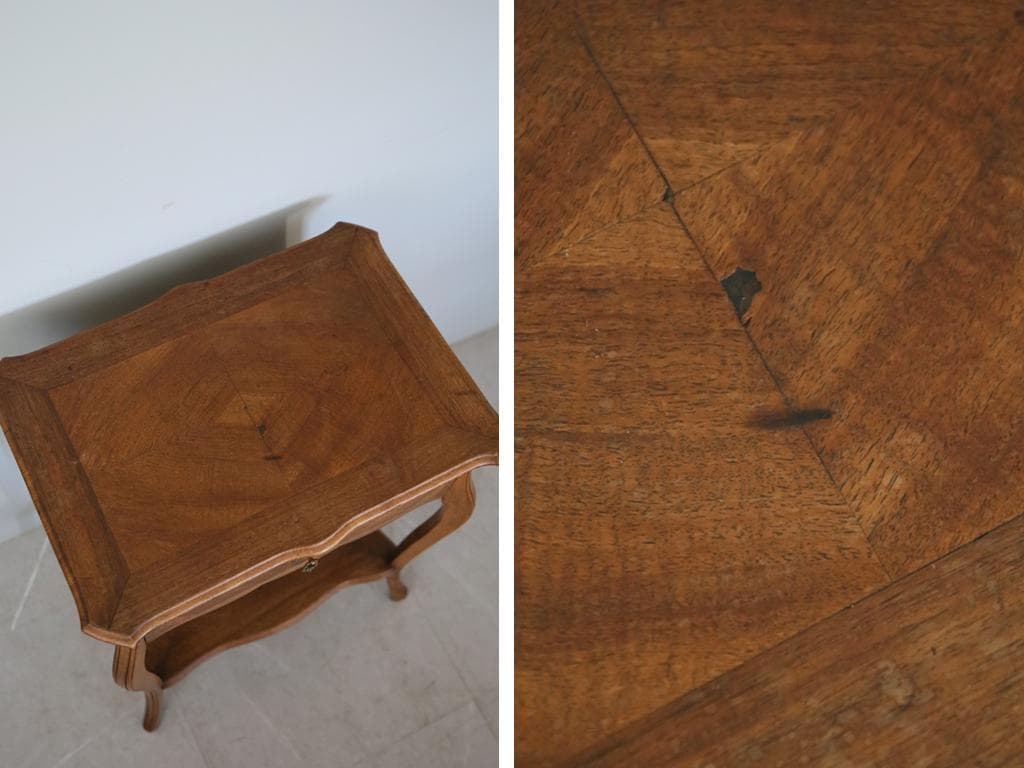 フランスアンティーク◇木製ソーイングテーブル/裁縫箱/机/化粧台(90-195)