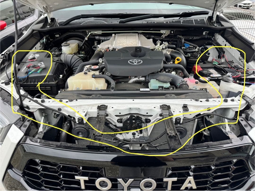 【配線加工不要】ハイラックス 後期 デイライト＋ウィンカーポジション取付キット