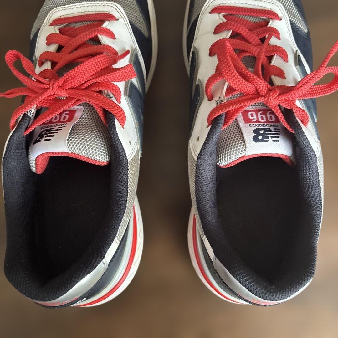 New Balance 996ゴルフシューズ ネイビー/ホワイト/レッド