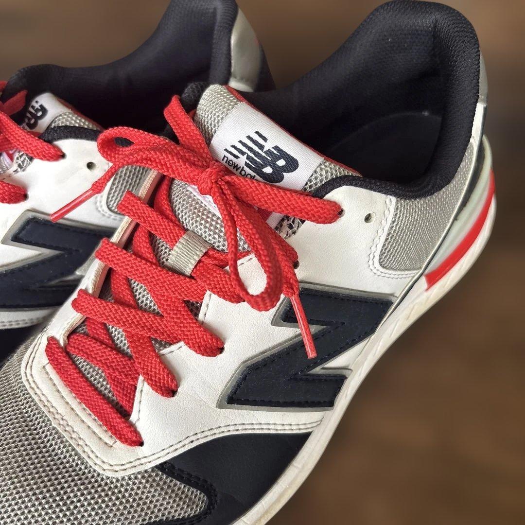 New Balance 996ゴルフシューズ ネイビー/ホワイト/レッド