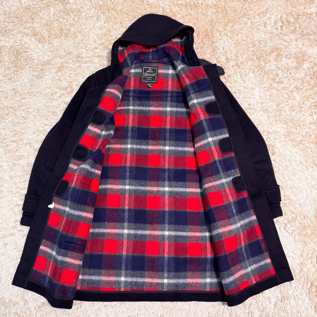 極美品　グローバーオール　ダッフルコート　タターンチェック