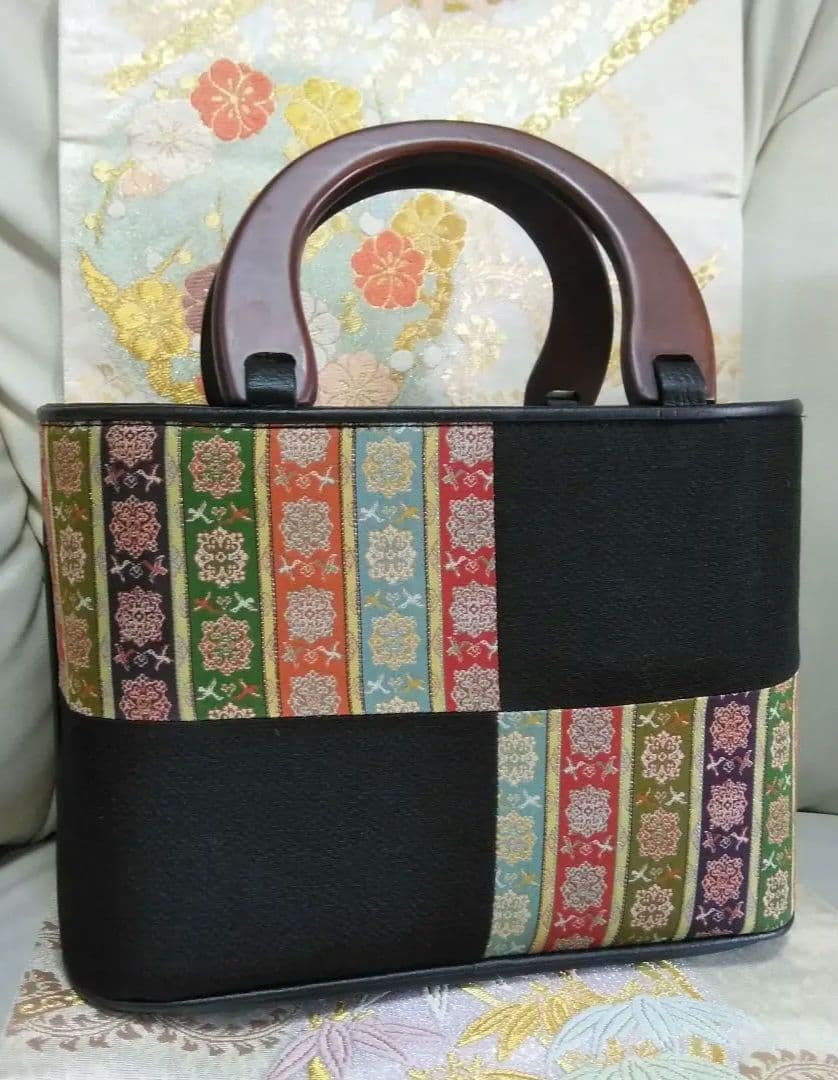 高級 和装バック 龍村美術織物 正倉院 箱付 商品説明書付 美品