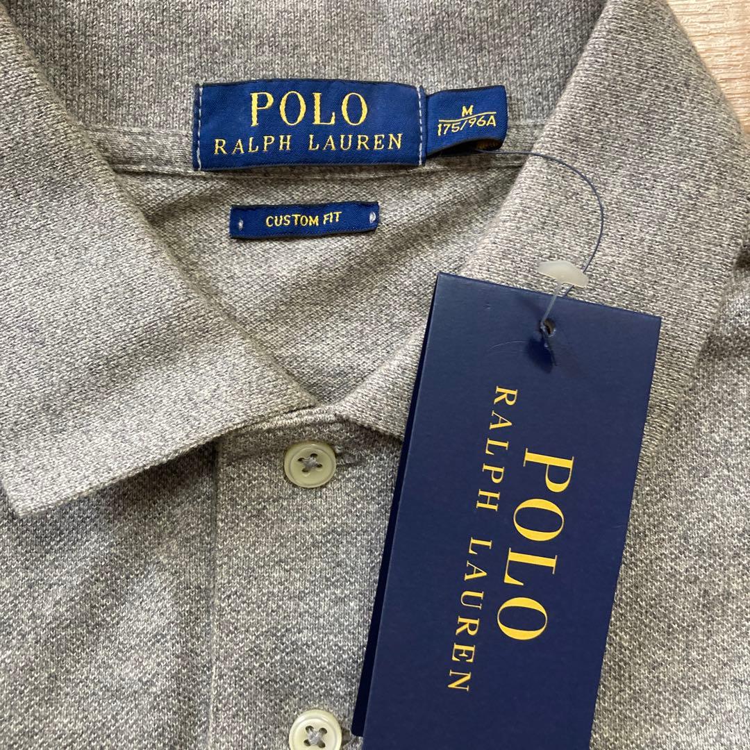 《タグ付き新品未使用》polo ralph lauren ポロシャツ　M グレー