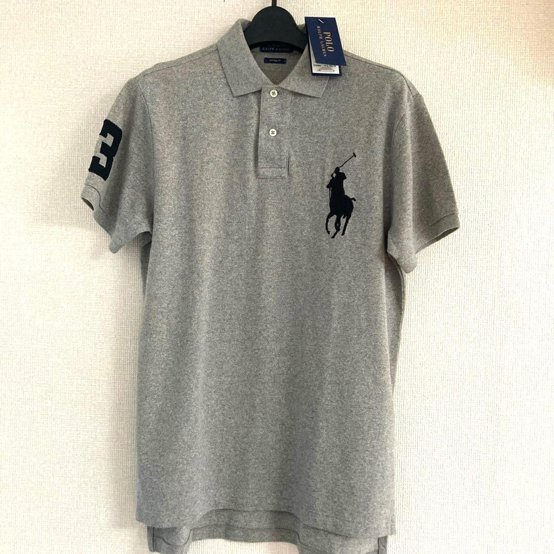 《タグ付き新品未使用》polo ralph lauren ポロシャツ　M グレー