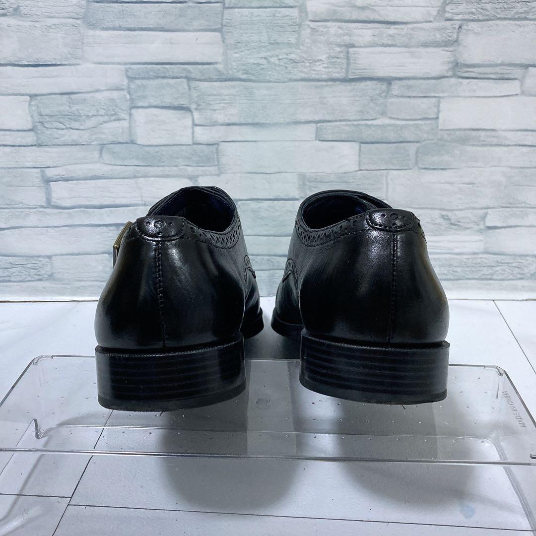 コールハーン 革靴 ダブルモンク ジェファーソングランド 本革 黒 26 上質