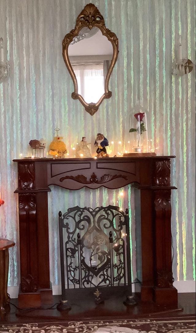 ヨーロピアンマントルピース　暖炉風