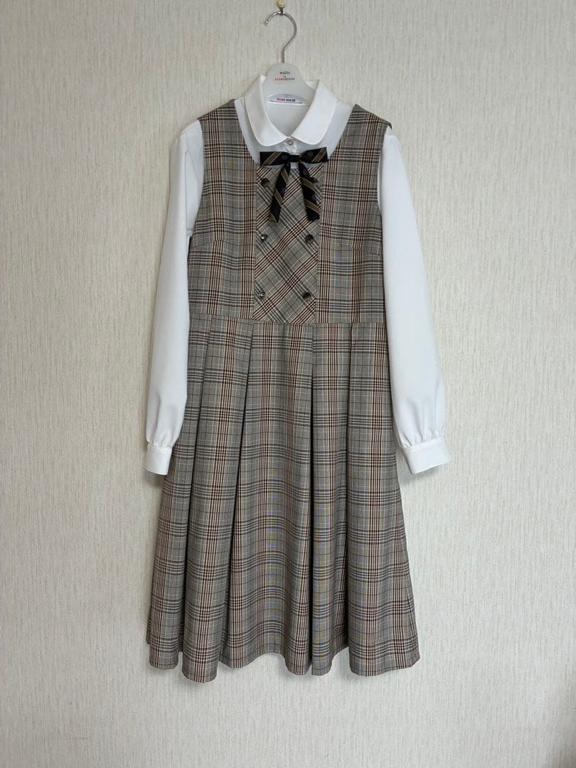 新品　BEAMS　卒服　卒業式　165　フォーマル　ワンピース　セット　ブラウン