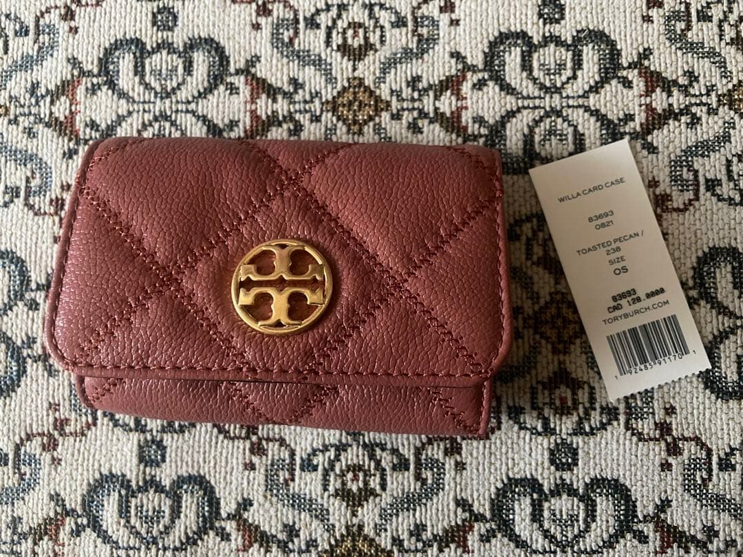 新品Tory Burch Willa 名刺入れ　カードケース　小銭入れ レザー