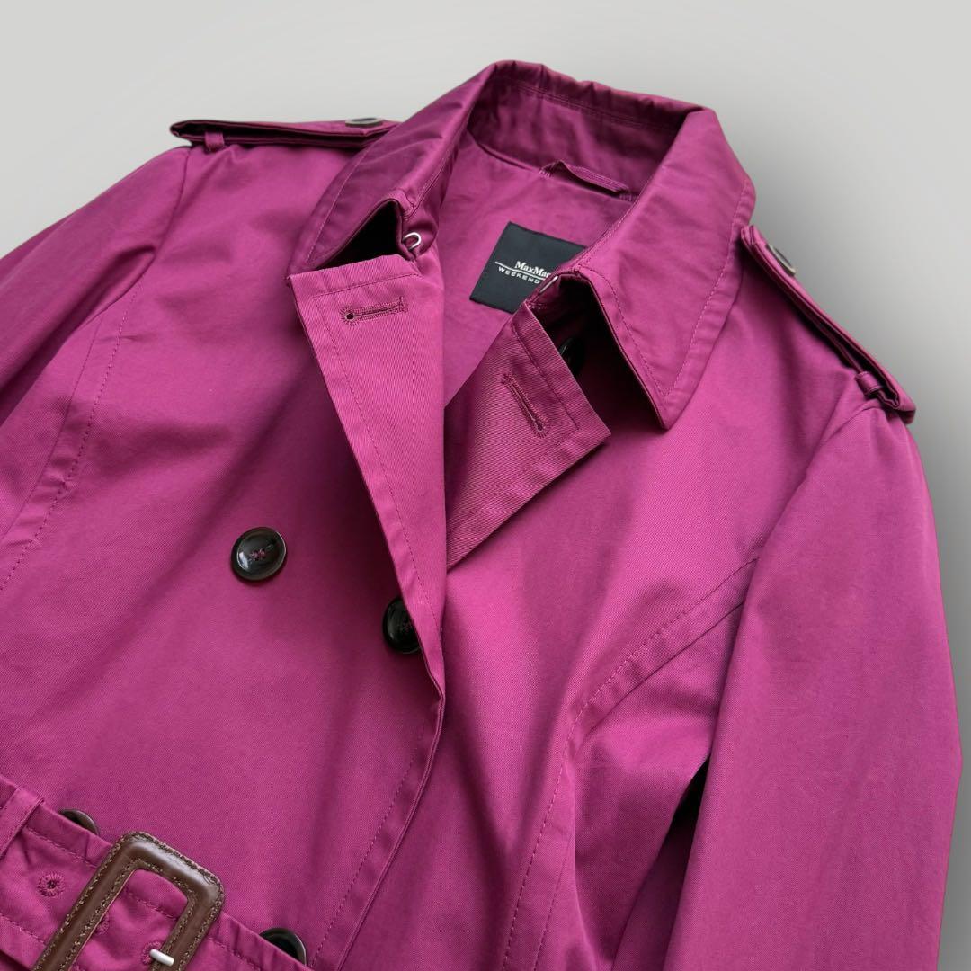 美品☆Max Mara ウィークエンド トレンチコート ショートコート ベルト