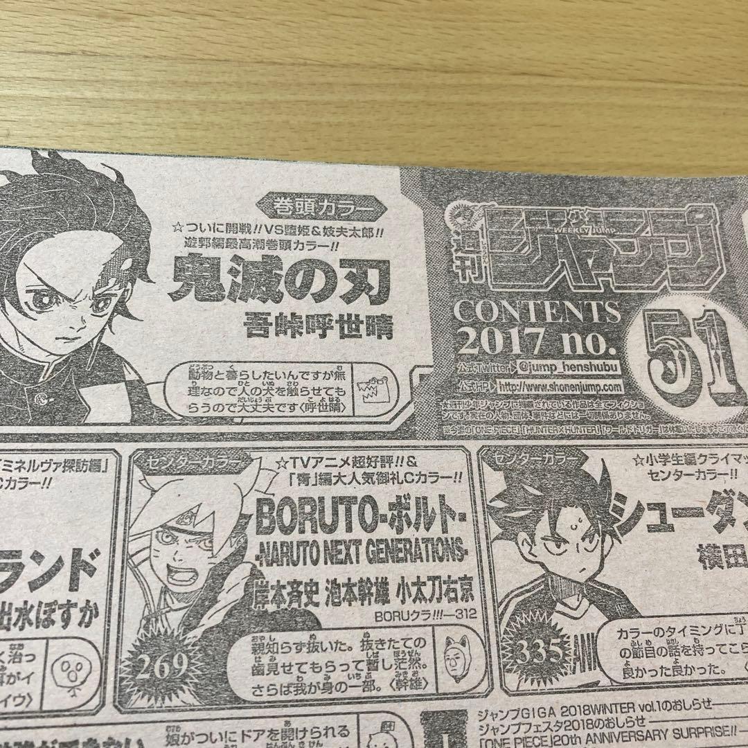 週刊少年ジャンプ　鬼滅の刃作者　吾峠先生　全巻末コメント