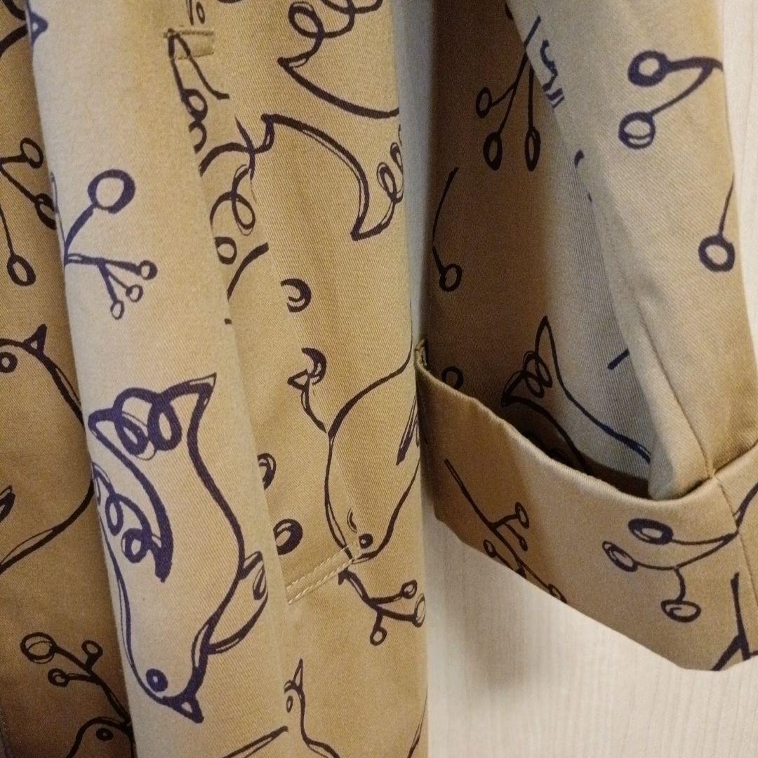 Jocomomola 鳥柄ロングコート