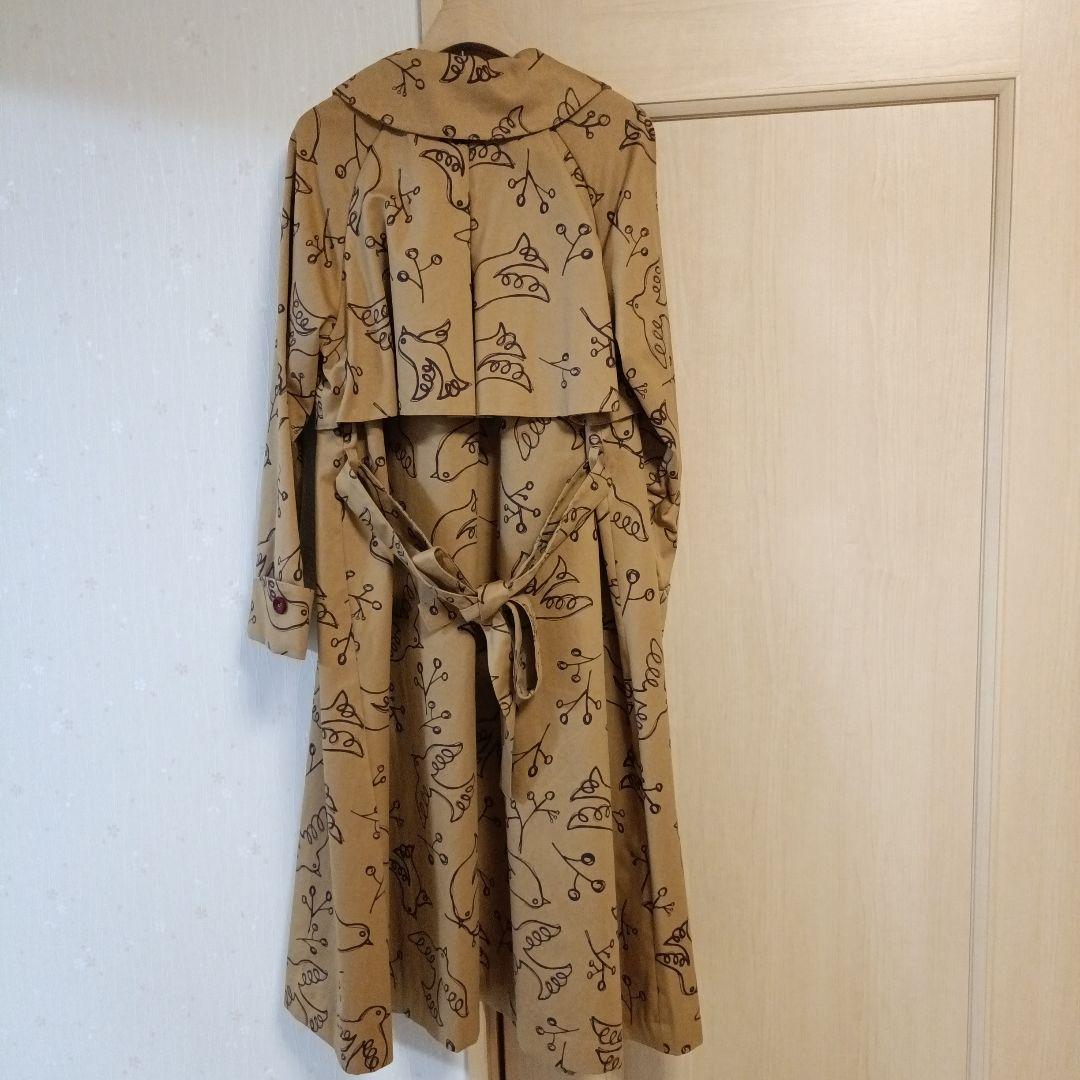 Jocomomola 鳥柄ロングコート