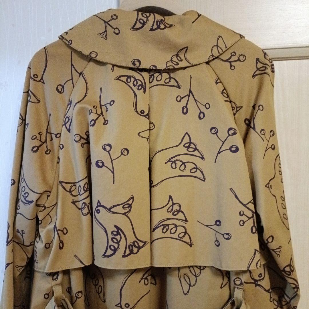 Jocomomola 鳥柄ロングコート