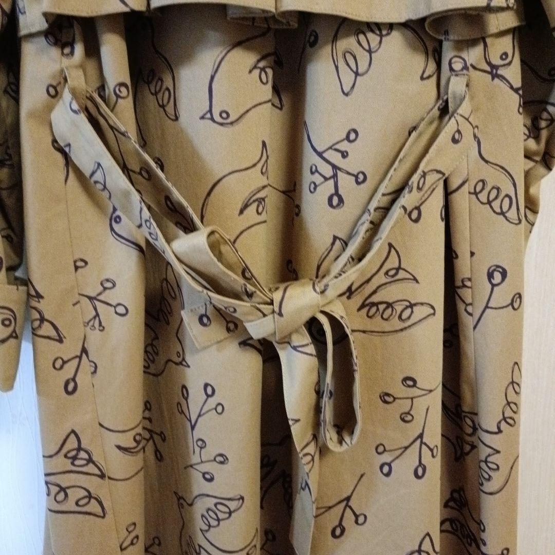 Jocomomola 鳥柄ロングコート