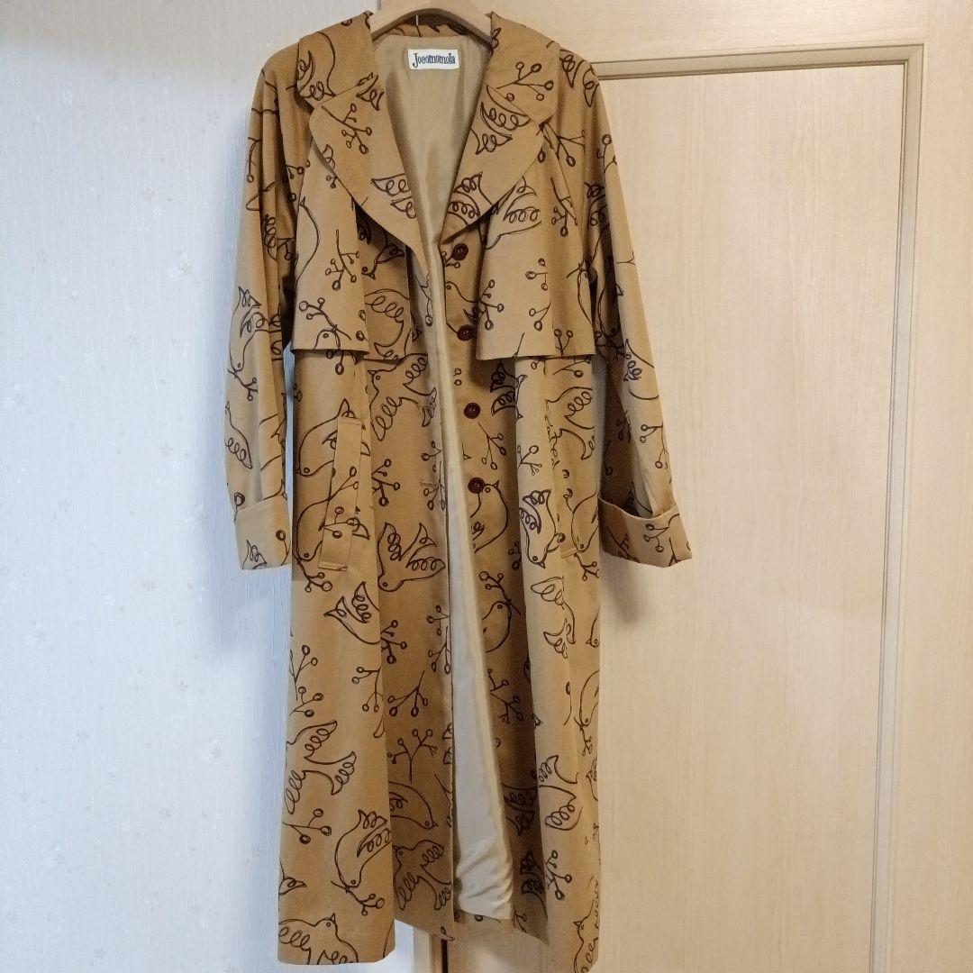 Jocomomola 鳥柄ロングコート